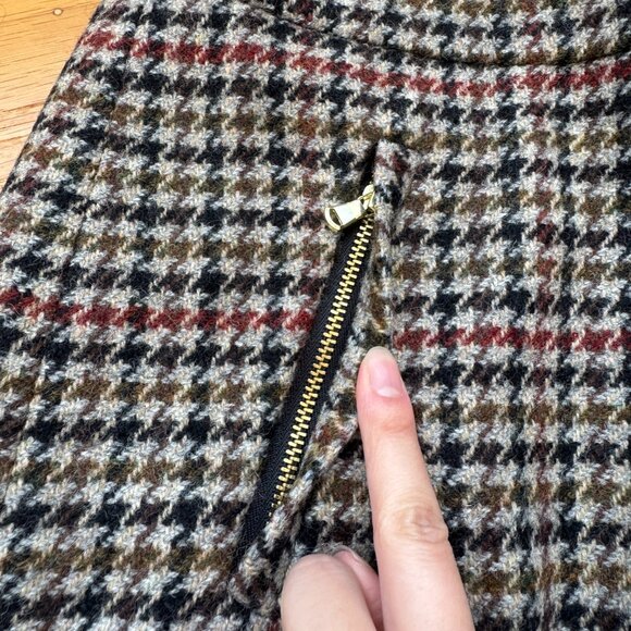 Jcrew Wool Houndstooth Mini Skirt - Picture 6 of 9